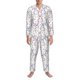 thumbnail image 3 of Balery Cartoon Cute Rabbit Pijama para Hombre de Dos Piezas con Manga Larga, Conjunto de Dormir y Descanso Suave con Bolsillos-Medium, 3 of 6