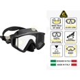 thumbnail image 2 of Kit de máscara y snorkel Cressi Pano 3 Supernova Dry negro, 2 of 8