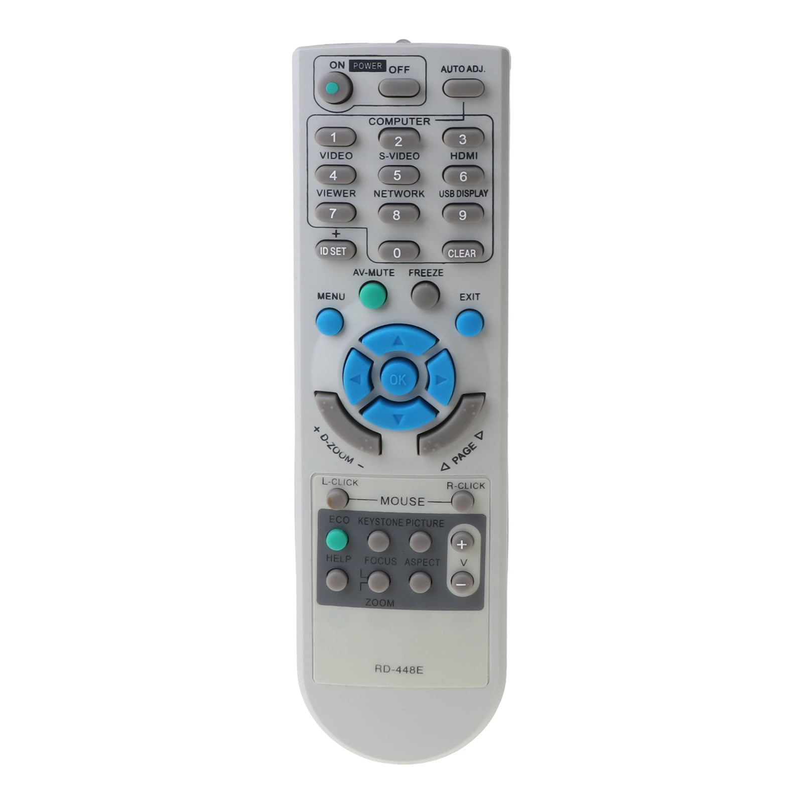 EASY Replacement Remote Control for NEC VT695 NP3150 T380G Projector 