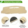 thumbnail image 2 of Unique Bargains Dash Cover for Chevy Silverado 2014-2018 Non-Slip Center Console Dash Cover Mat Polyester Silicone Beige, 2 of 6