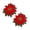 B, variant on Christmas Embroidered Poinsettia Placemats Set of 2, Washable Flower Shaped Holiday Table Mats, Decorative Table Linens for Xmas Dining Table Home Party Farmhouse Decor