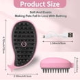 thumbnail image 2 of Cat Steam Brush, 3 in 1 Cat Steamy Brush, Silicone Massage Grooming Brush, Self cleaning Brush with USB Rechargeable, Pet Hair Cleaning Brush Comb for Cats Dogs (Pink Whale), 2 of 7