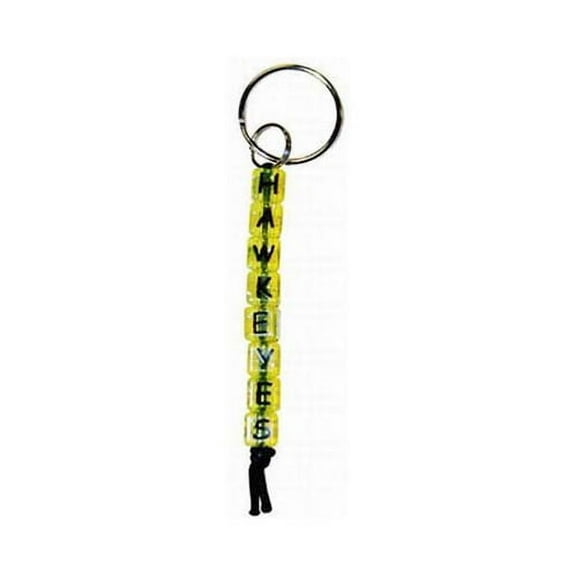 University of Iowa Bead Keychain