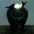 thumbnail image 4 of Foreside Home & Garden Blue Verdigris Bird Indoor Water Fountain with LED Light and Pump, 4 of 6