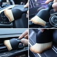 thumbnail image 5 of 2 PCS Car Interior Cleaning Tool, Soft Bristles Car Detailing Brush, Auto Interior Cleaning Brush Dust Collectors, Curved Design Dust Removal Clean Brush for Dashboard, Air Conditioner Vents (2 PCS), 5 of 5