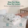 thumbnail image 6 of The Peanutshell Organic Cotton Playard Toddler Bed Sheets for Baby Boys and Girls, Cottage Pasture, 2 Pack, 6 of 8