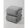 thumbnail image 4 of Yardvibe 2PC Bath Towel Sheets , 29.5"x13.8" Extra Large Soft Highly Absorbent & Quick Dry Towel, Skin-Friendly Durable Towels for Home, Hotel, Spa and Daily Bath Use (Gray), 4 of 8