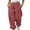 Brick Red, variant on Womens Cinch Bottom Sweatpants with Pockets Athletic Jogger Pants Baggy Lounge Workout Active