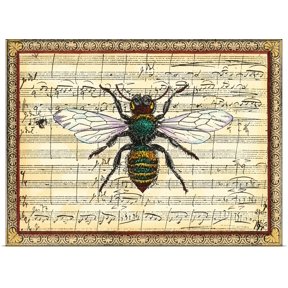 Great BIG Canvas | Rolled Vision Studio Poster Print entitled Bumblebee Harmony I