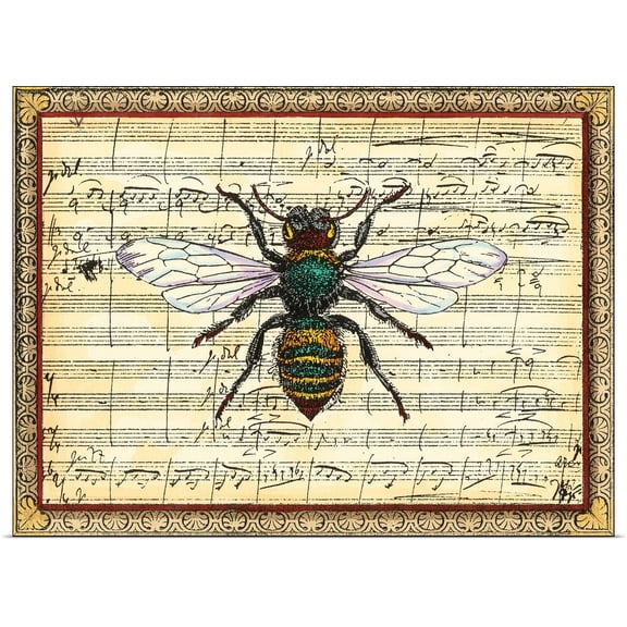 Great BIG Canvas | Rolled Vision Studio Poster Print entitled Bumblebee Harmony I