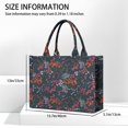 thumbnail image 3 of Large Capacity Tote Bag,Pioneer Flower Floral Print Pattern Handbag Fashion Luxury Tote Bag,15.7"x13"x 5.1" Inches,Laptop Compatible, 3 of 6