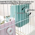 thumbnail image 6 of Rabbit Hay Feeder Guinea Pig Feeder, 2 in 1 Automatic Small Animal Food Bowl Feeding Cage Accessories 5.91''L x 6.69''W x 7.09''H, 6 of 9