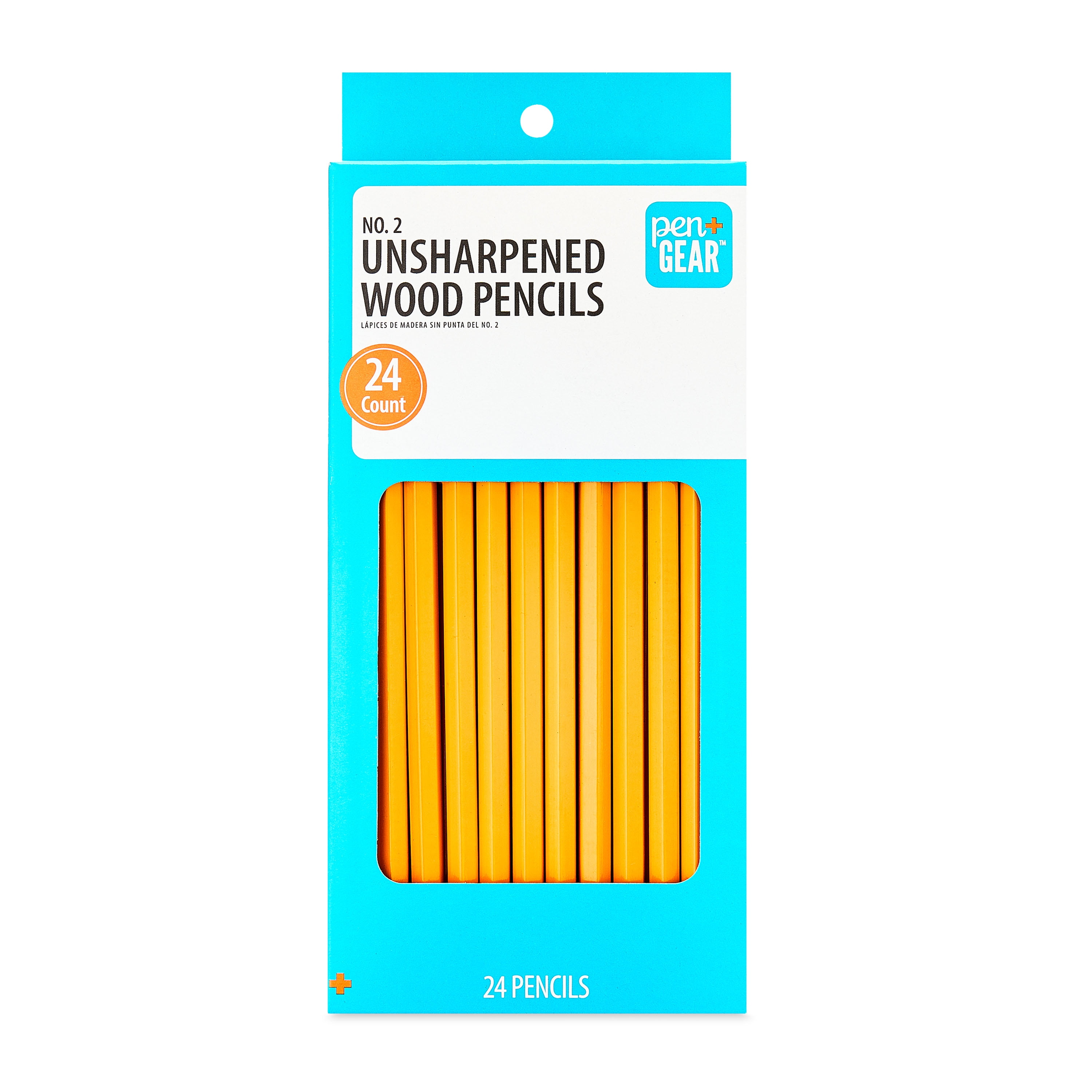 (4 pack) Pen+Gear #2 HB Unsharpened Wood Pencils, Yellow, 24 Count