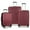 Burgundy, variant on Elite Luggage Dori Hardside Lightweight Expandable Luggage Set w/ TSA Lock, Burgundy, 3-Piece (21/25/29)