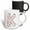 Multicolor, variant on 3drose, Cute Red and White Hearts Valentine Monogram Initial K, 11oz Mug
