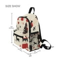 thumbnail image 3 of FORMRS School Backpack with Front Zippered Pocket 12" Student Travel Daypack, Christmas Forest, 3 of 6