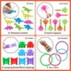 thumbnail image 3 of Juguetes Surtidos para Niños, 120 Piezas de Juguetes para Favores de Fiesta de Cumpleaños, Relleno de Piñata, Favores de Fiesta, Premios de Carnaval, Premios del Tesoro para Niña y Niño, 3 of 5