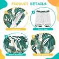 thumbnail image 3 of joogoo Tropical Leaves Green Boys Swim Trunks Beach Swimsuit Shorts Boxer 9-11Y, 3 of 8