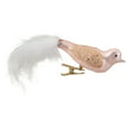 thumbnail image 3 of Northlight Glitter Winged Bird with Tail Clip-On Glass Christmas Ornament - 5.5" - Pink and Gold, 3 of 6