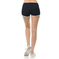 thumbnail image 3 of Urban Look Womens Elastic Waist Dolphin Running Workout Yoga Fitness Shorts (Black, Large), 3 of 3