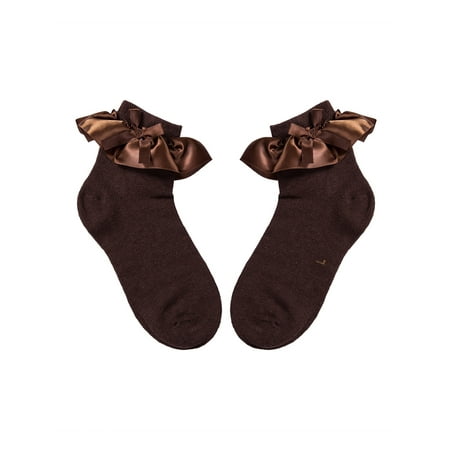

Gupgi Newborn Baby Cotton Socks Ruffle Lace Princess Combed Ribbon Sock