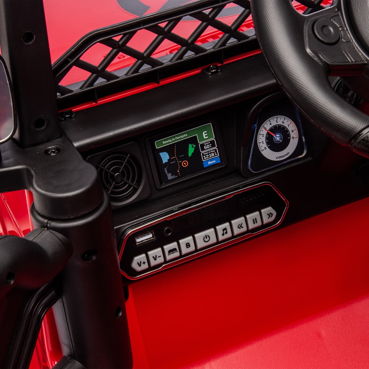 CIPACHO Licensed TOYOTA FJ Cruiser 12 V Powered Ride On Car 2.4G with Parents Remote Control, Electric Car for Kids, Red CIPACHO Licensed TOYOTA FJ Cruiser 12 V Powered Ride On Car 2.4G with Parents Remote Control, Electric Car for Kids, Red