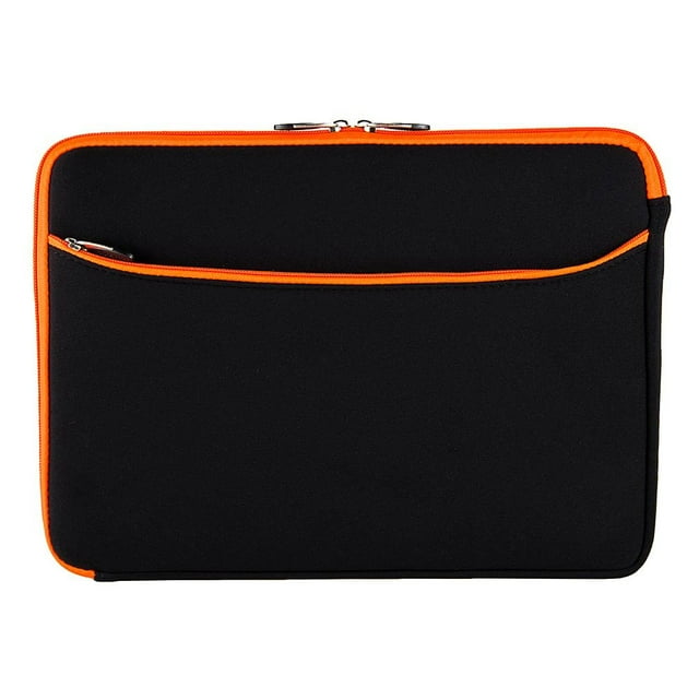 17 inch Laptop Étui à Pochette - Sac de Protection pour Ordinateur Portable 17 Pouces, Étui Mince Portable Résistant à l'Eau (Orange)