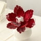 thumbnail image 5 of Rapeiae 15CM Adhesive Powder Flocking Christmas Flower High-end Fabric Christmas Decoration Simulation Flower, 5 of 6