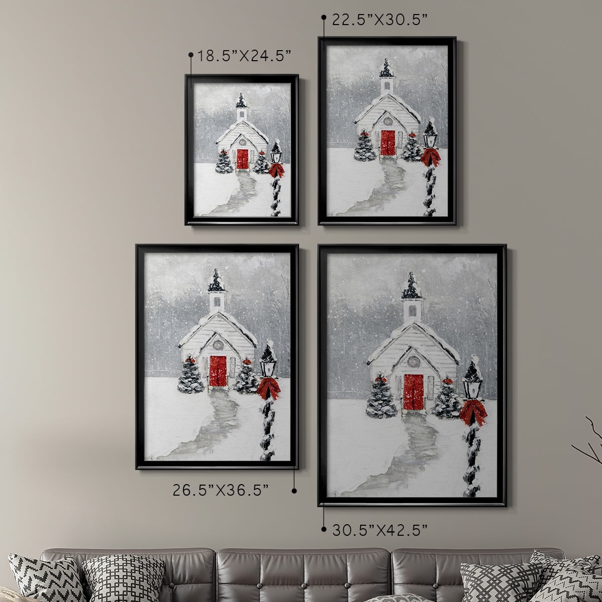 Soft Silent Night Premium Framed Print - Ready to Hang