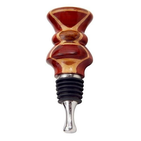 

VinoStrumenti VSWSM1 Multiwood Flat Top Stainless Steel Wine Bottle Stopper