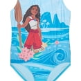 thumbnail image 3 of Disney Moana Girls One-Piece Swimsuit with UPF 50+, Sizes 4-12, 3 of 3
