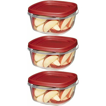 Rubbermaid Easy Find Lids Square 3-Cup Food Storage Container 