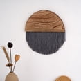 thumbnail image 7 of Vjnyvs Macrame Wall Hanging Boho Semi-circular Wooden Tapestry, Bohemian Chic Home Bedroom Living Room Decor Modern Wall Art Decorations, 7 of 7