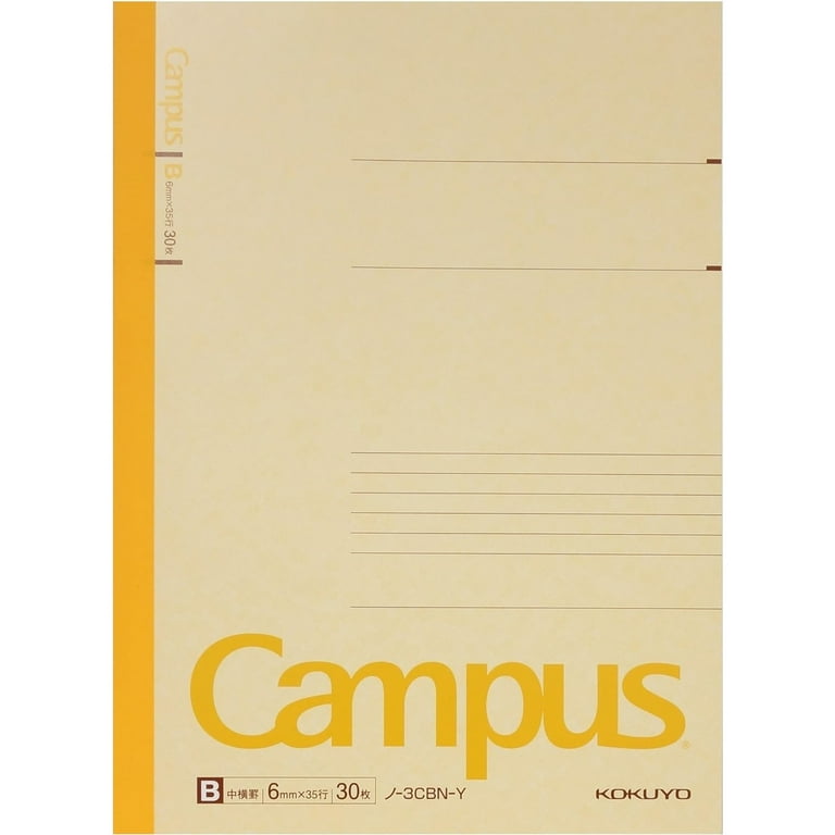 Kokuyo Campus Notebook Semi B5("9.8×"7)- 6 mm - 35 Lines X 30 Sheets - Pack of 5