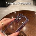 thumbnail image 4 of Funda De Lujo Para Teléfono Diamante Para iPhone 11 12 Pro MAX Para 13 14 14 Plus Protector De Cámara Suave TPU Transparente Carcasa, 4 of 4