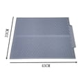 thumbnail image 2 of Drain Rack Silicone Dish Drainer Tray Large Sink Drying Rack Worktop Organizer Drying Rack for Dishes Tableware Grey, 2 of 7