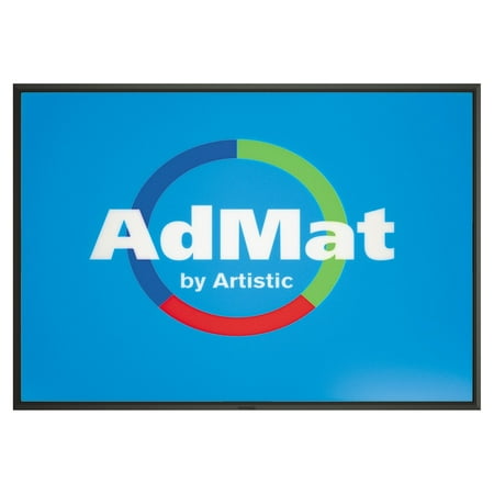 8.5" x 11" AdMat Countertop Sign / Signature Pad with Microban®, Clear