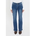 thumbnail image 4 of Royalty For Me Women's Curve Seam Flare Jeans, 4 of 19