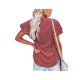 thumbnail image 2 of SAYOO Camisa suelta con botones en la parte delantera para mujer, blusas de trabajo de lunares suizos con cuello en V y mangas con volantes de verano SAYOO  Vida cotidiana, 2 of 5