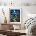 thumbnail image 6 of Diamond Art Kits for Adults - 5d Fairy Tale Mushroom Cottage Night Diamond Painting for Adults, Diamond Art for Adults Beginners, Diamond Painting Kits for Adults for Home Wall Decor, 6 of 7