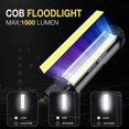 thumbnail image 2 of Piece Rechargeable LED Work Light 1500 Lumens COB Portable Mechanic Lamp with Magnetic Base and Hook for Repair, 2 of 5