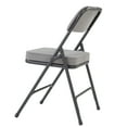 thumbnail image 4 of (Pack of 2) NPS 3200 Series Premium 2" Fabric Upholstered Double Hinge Folding Chair, Charcoal Grey, 4 of 4