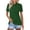 Green, variant on Women's Shirts Cotton 3-Button Short Sleeve Collared Tops Summer Cool Shirt Tunic Casual Shirts