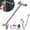 Silver, variant on 12 Inch Shower Arm Extender, Adjustable Stainless Steel Shower Head Extension Arm with 360 Degree Swivel and Locking Nut, Universal G1/2 Chrome
