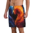 thumbnail image 2 of Vsdgher Red And Blue Abstract Men's Beach Shorts, Surfing shorts, Swim trunks, Quick Dry Swim Trunks for Surfing Beach Fun -Medium, 2 of 6