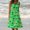Green plus size boho midi dress a1, variant on Uscallm Women Summer Plus Size Round Neck Sleeveless Boho Color Block Flowy Midi Dresses for Beach Casual Vacation Party Sundresses, Pink 3XL