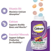 Caltrate 600+D3 Plus Minerals Cherry Orange & Fruit Punch -- 90 Chewable Tablets