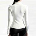 thumbnail image 4 of Junboys Women's Zip Up Running Jacket - Fleece Lined Fitted Activewear with Thumb Holes and Zippered Pockets, Perfect Fall Outfits and Zip Up Jackets, 4 of 4