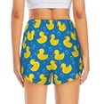 thumbnail image 4 of Goofa Rubber Duck Printed Women 2 in 1 Running Shorts,Quick Dry Athletic Workout Shorts,High Waisted Athletic Shorts with Liner Pockets-, 4 of 9