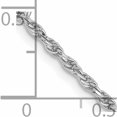 thumbnail image 5 of 10K White Gold 1.6mm D/C Machine Made Rope Chain (18 X 1.6) In India 10w014-18, 5 of 5